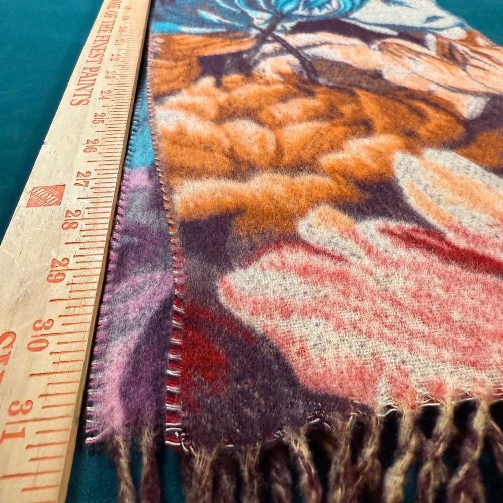 Cashmink‎ Germany Floral Print Acrylic Scarf - Picture 4 of 7